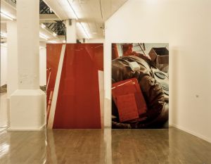 Platino, *Sans titre  (Extern 37.)* et *Sans titre  (Extern 36.)* (1989), vue d’installation,*Le Magasin L’École L’Exposition*, Magasin-CNAC, du 1e octobre au 26 november 1989. Photo&thinsp;: Quentin Bertoux