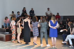 Programme public de l’exposition *Briser la glace*, présentée au Magasin-CNAC du 29 mai au 4 septembre 2016. Photographie&thinsp;: Léa Deshusses